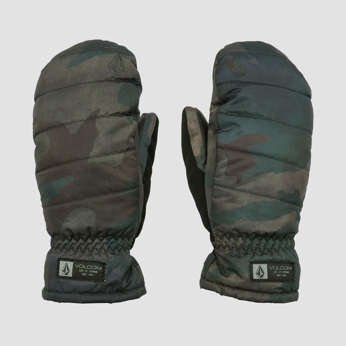 Volcom Puff Puff Snow Mitts Cloudwash Camo - Womens