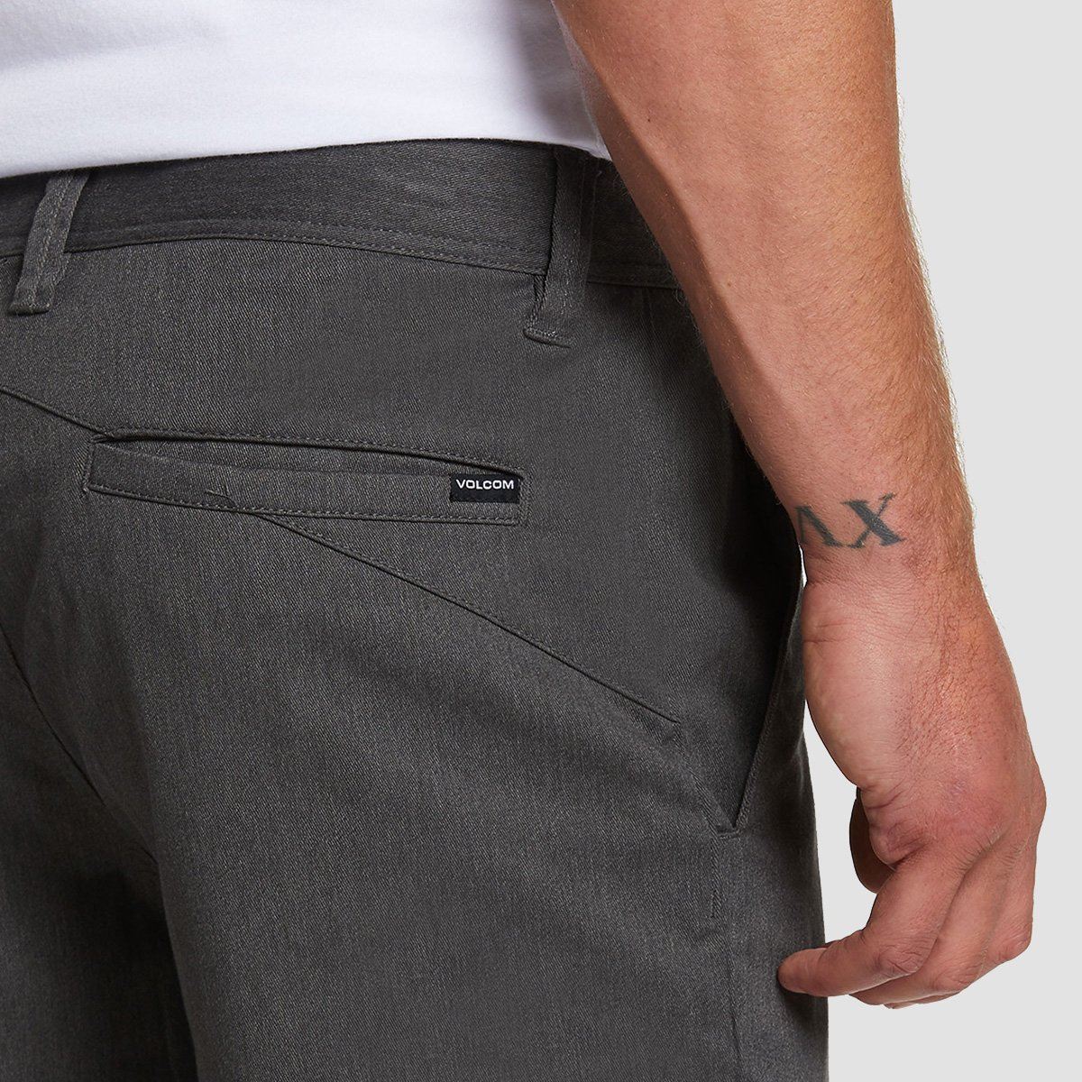 Volcom Frickin Modern Stretch Shorts Charcoal Heather