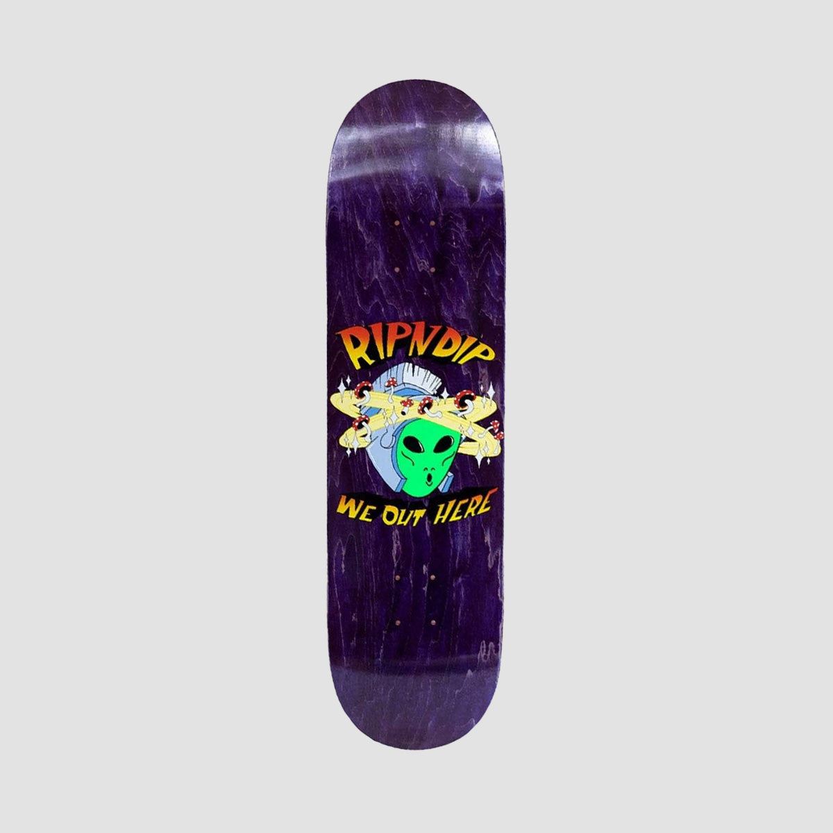 RIPNDIP Out of this World Skateboard Deck Purple - 8"