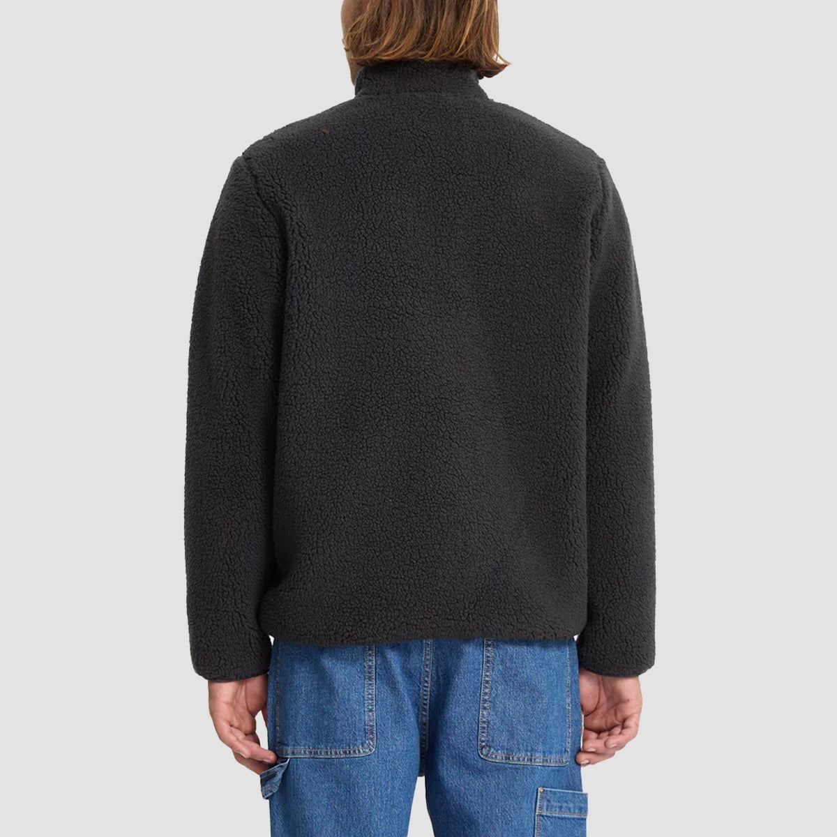 Volcom Storm Stone Zip Fleece Jacket Asphalt Black