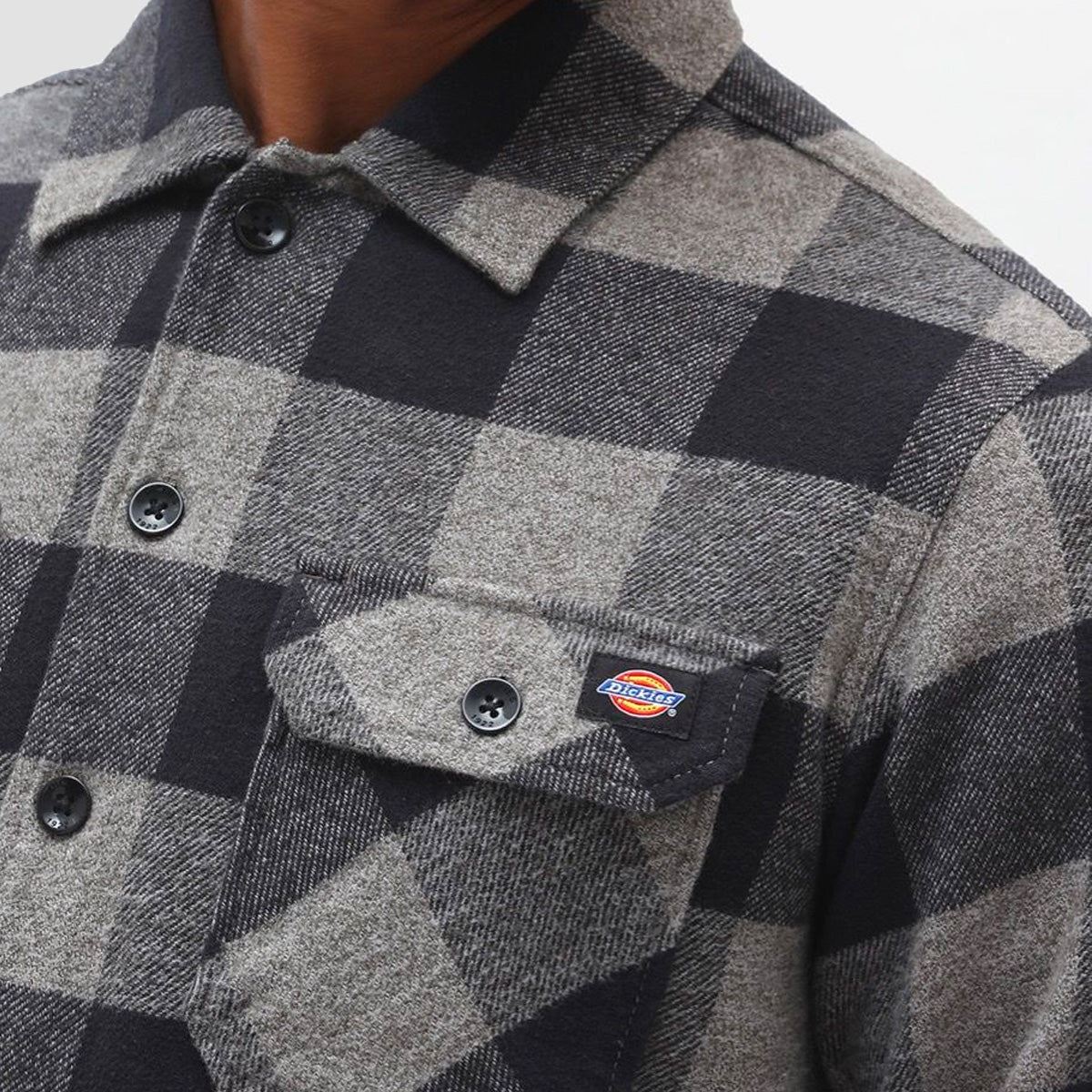 Dickies New Sacramento Longsleeve Shirt Grey Melange - Unisex