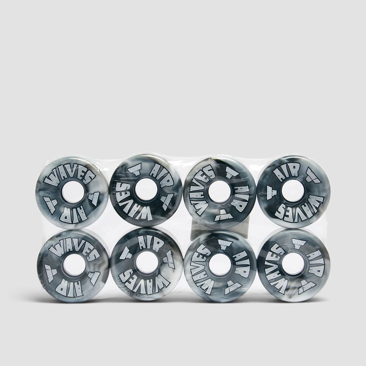 Air Waves USA 78a Quad Wheels x8 Black/White Swirl