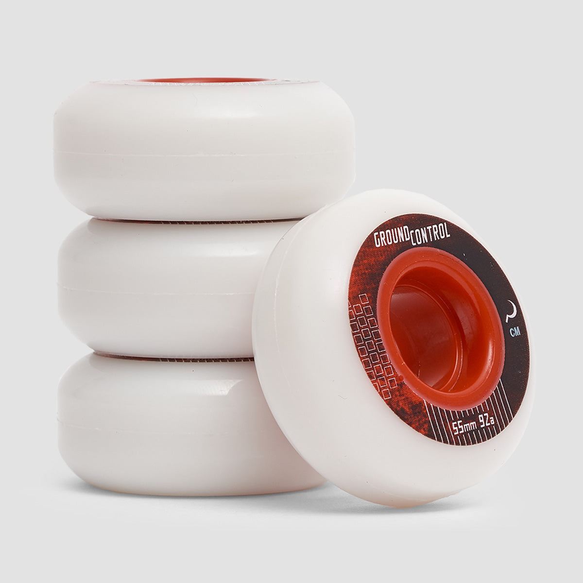 Ground Control Team 92A Aggressive Wheels x4 Whites 55mm