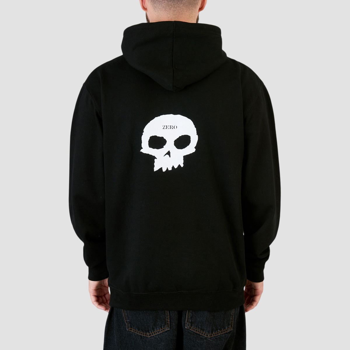 Zero Mid Skull Pullover Hoodie Black