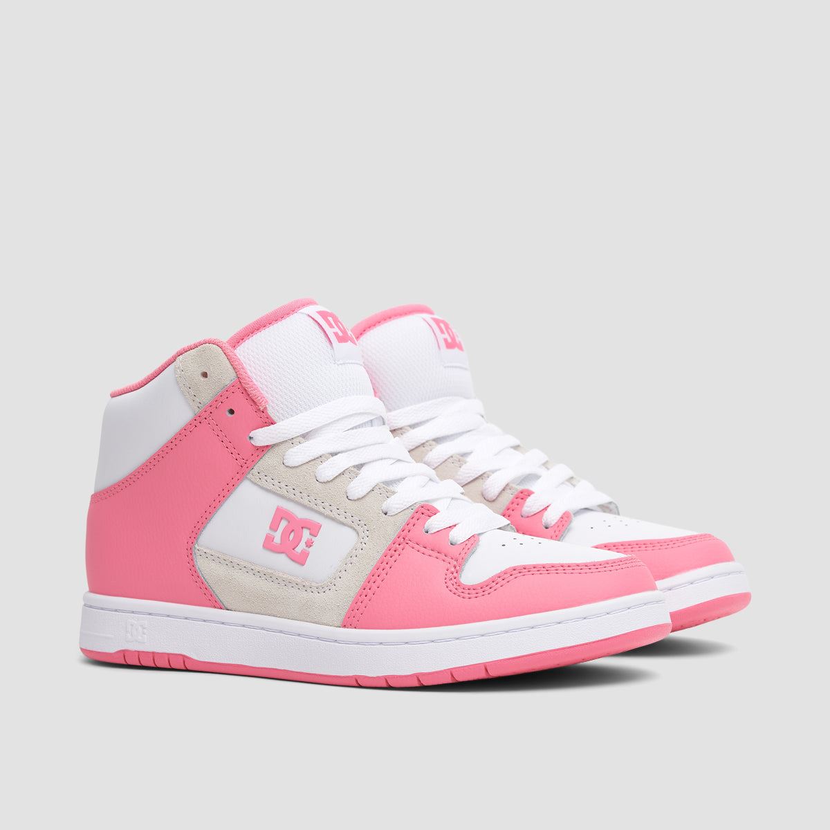 DC Manteca 4 Hi Shoes - Pink/White - Womens