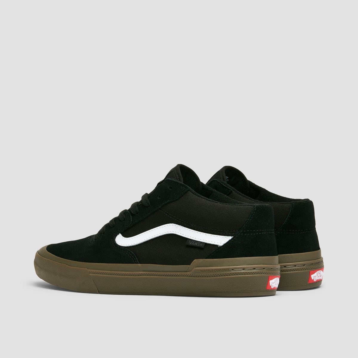 Vans BMX Style 114 Mid Top Shoes - Black/Dark Gum