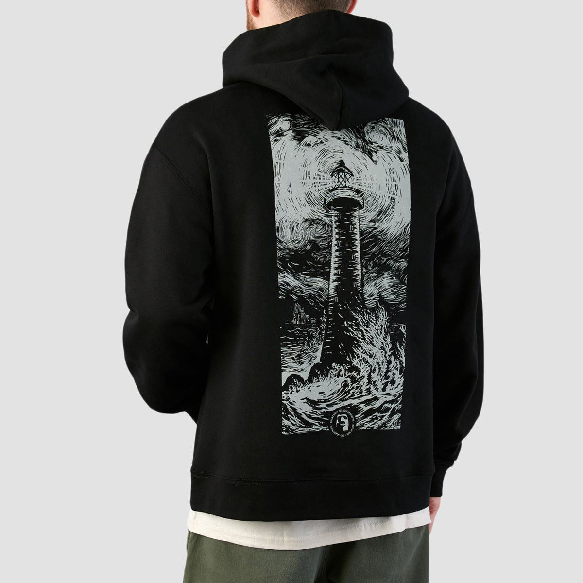 Heathen Lighthouse Pullover Hoodie Black