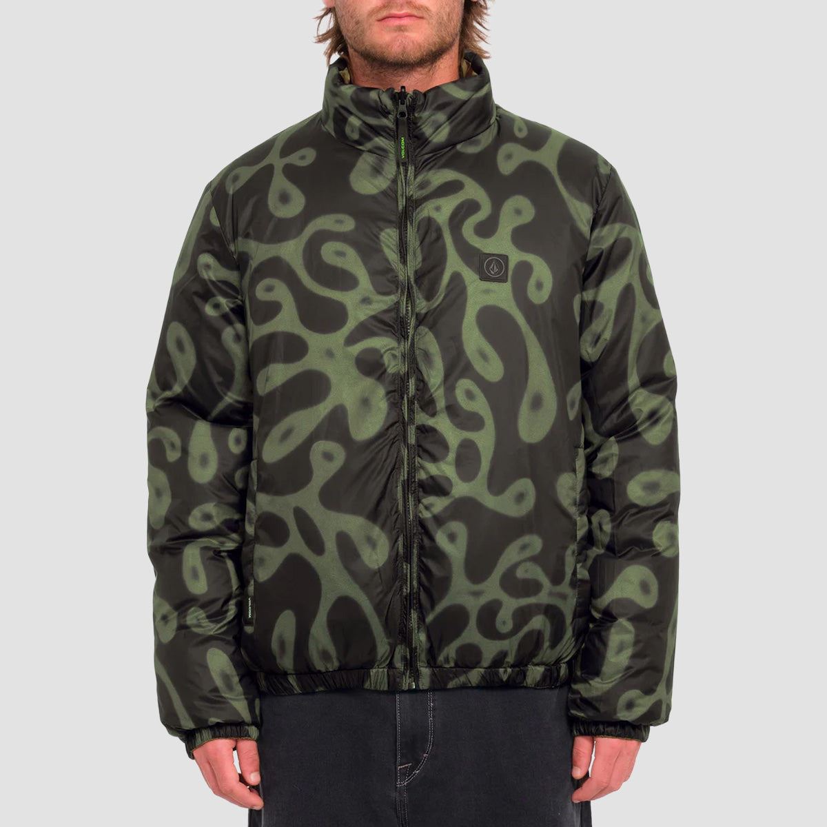 Volcom FA Zephyr Wallstone Reversible Jacket Wintermoss