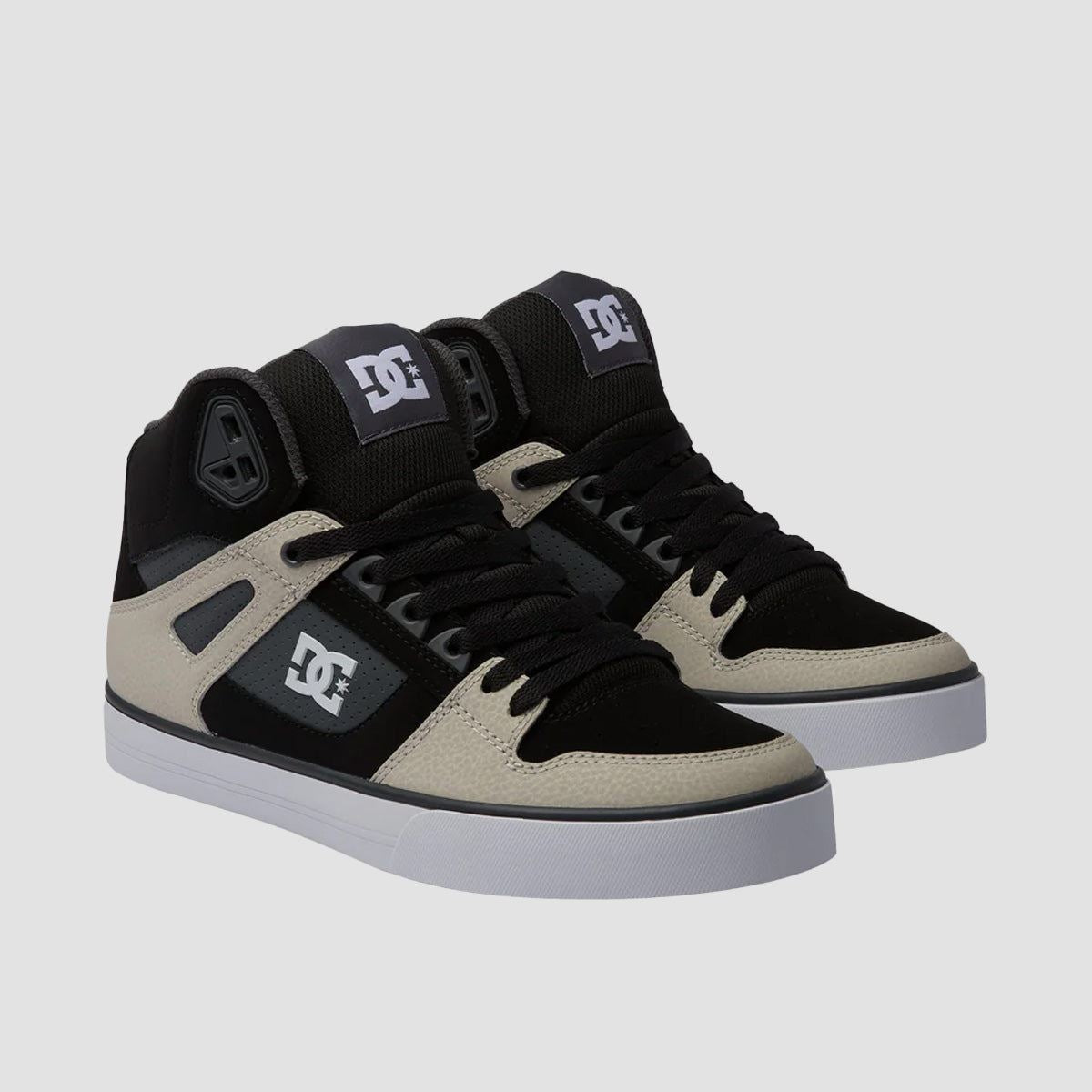 DC Pure HT WC High Top Shoes - Black/Grey/Brown