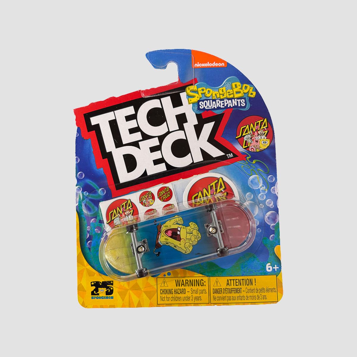 Tech Deck 96mm (M52) Fingerboard - Random Santa Cruz X SpongBob