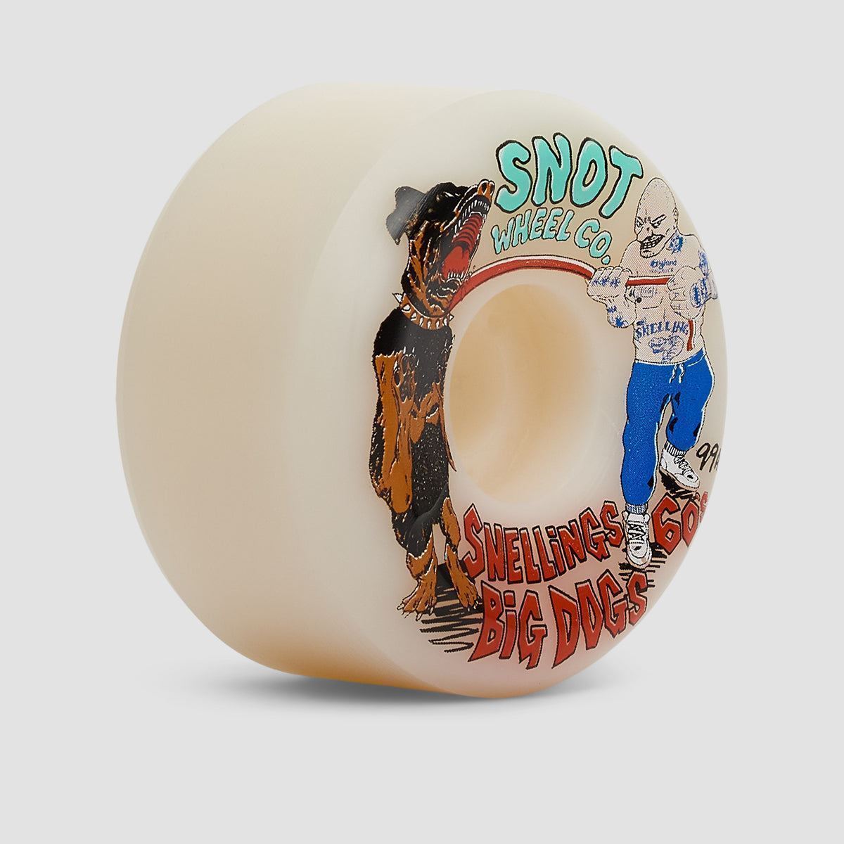 Snot Snellings Big Dawg Conical 99A Skateboard Wheels Raw 60mm