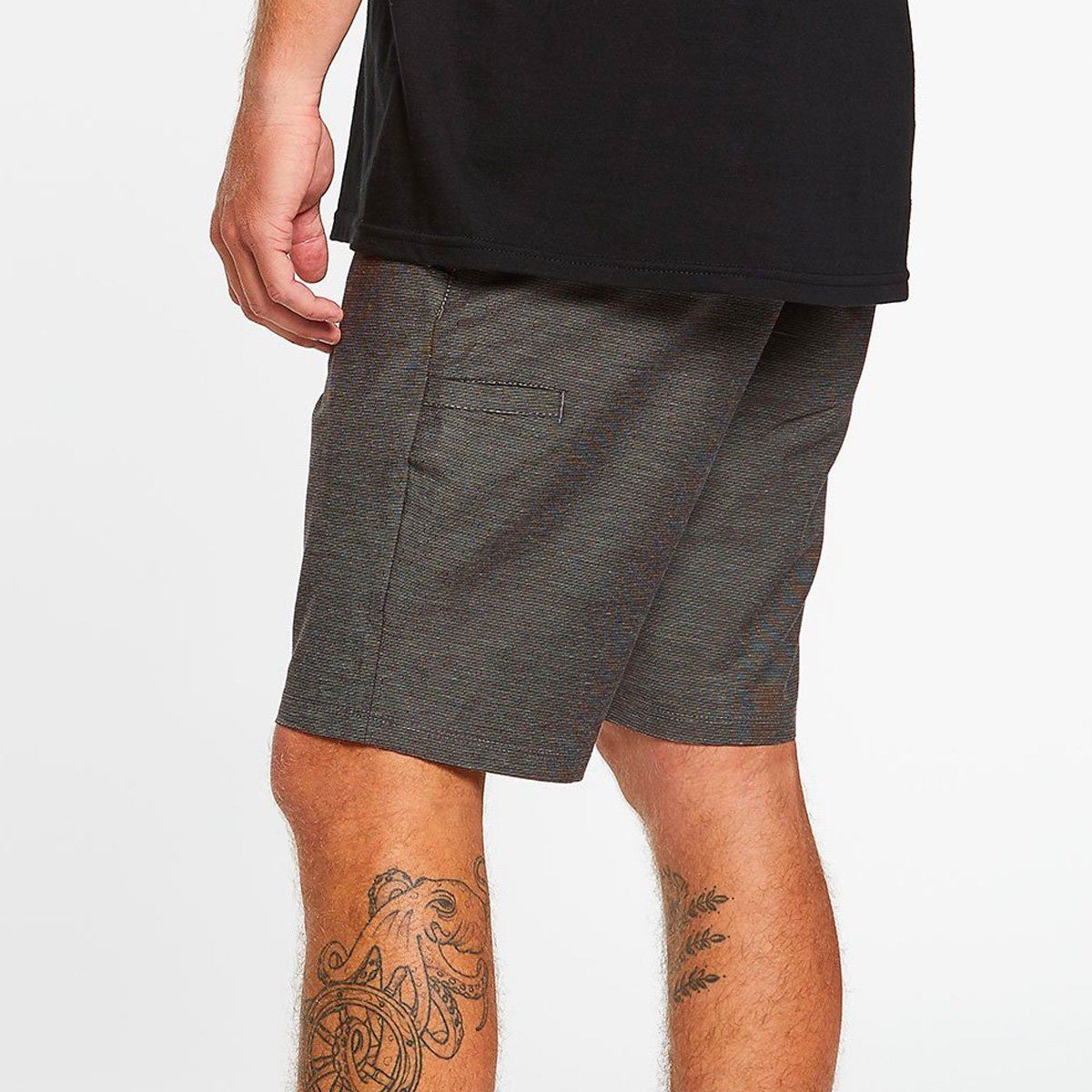Volcom Frickin Surk N Turf Slub 20" Hybrid Shorts Black