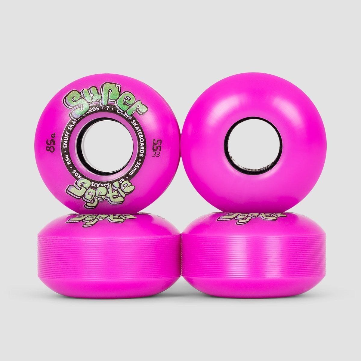 Enuff Super Softie Skateboard Wheels Purple 55mm