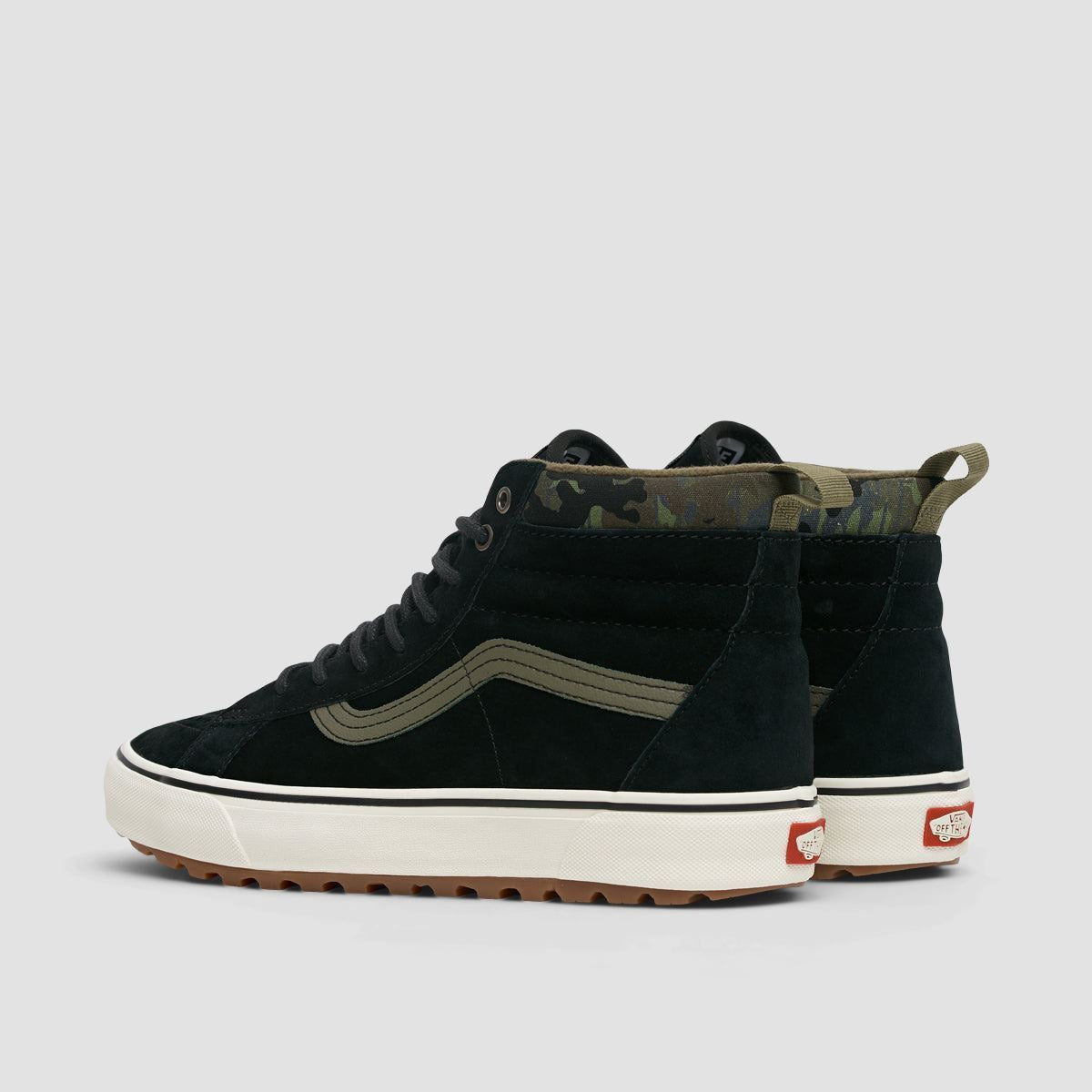 Vans SK8-Hi MTE-1 High Top Shoes - Rain Camo Black/Marshmallow