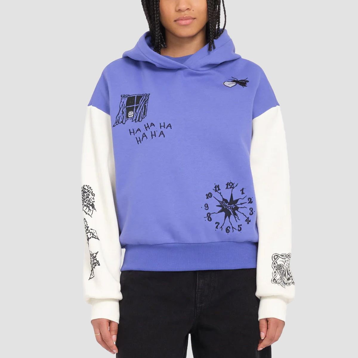 Volcom FA Keutchi Pullover Hoodie Ballpoint Blue - Womens