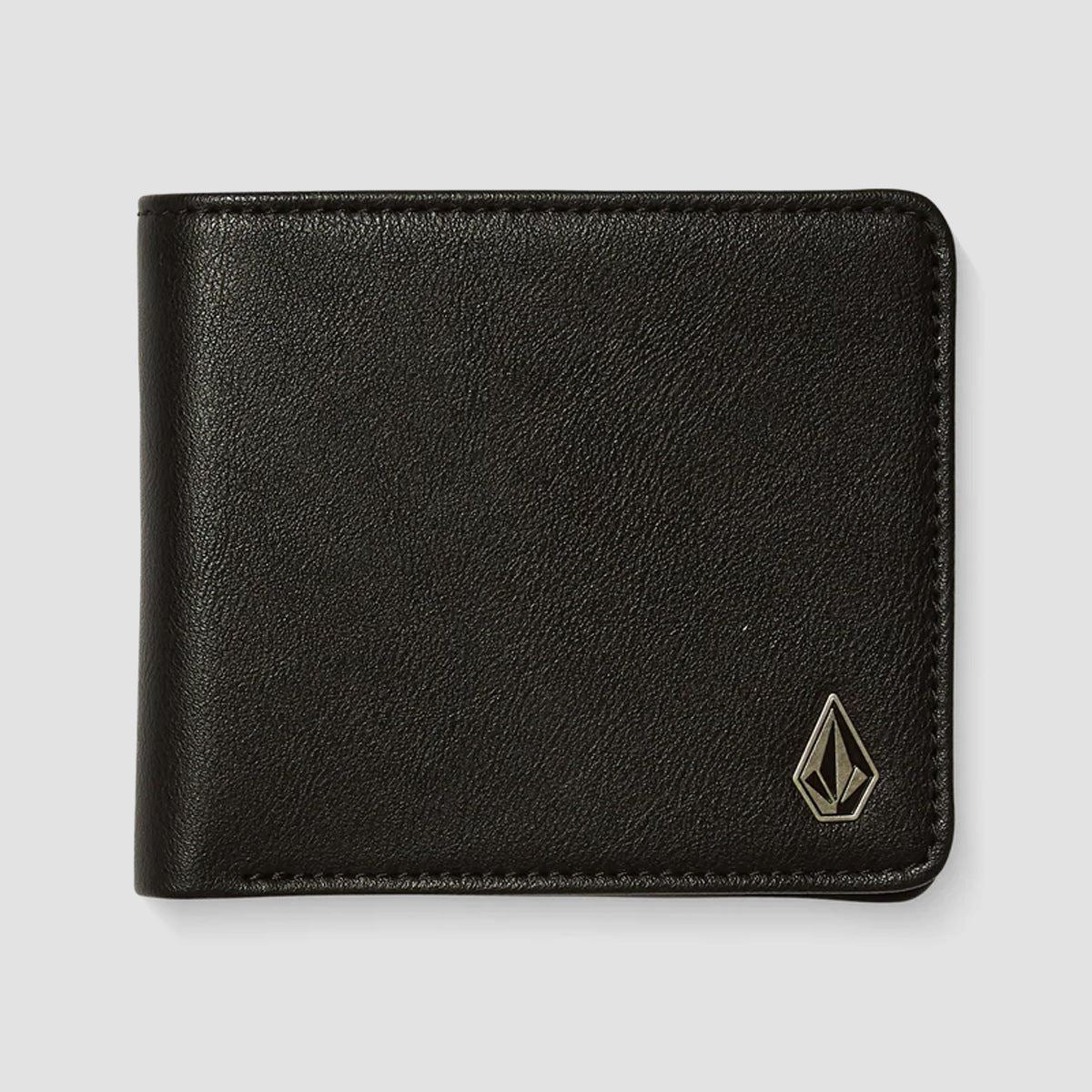 Volcom Slim Stone PU Small Wallet Black