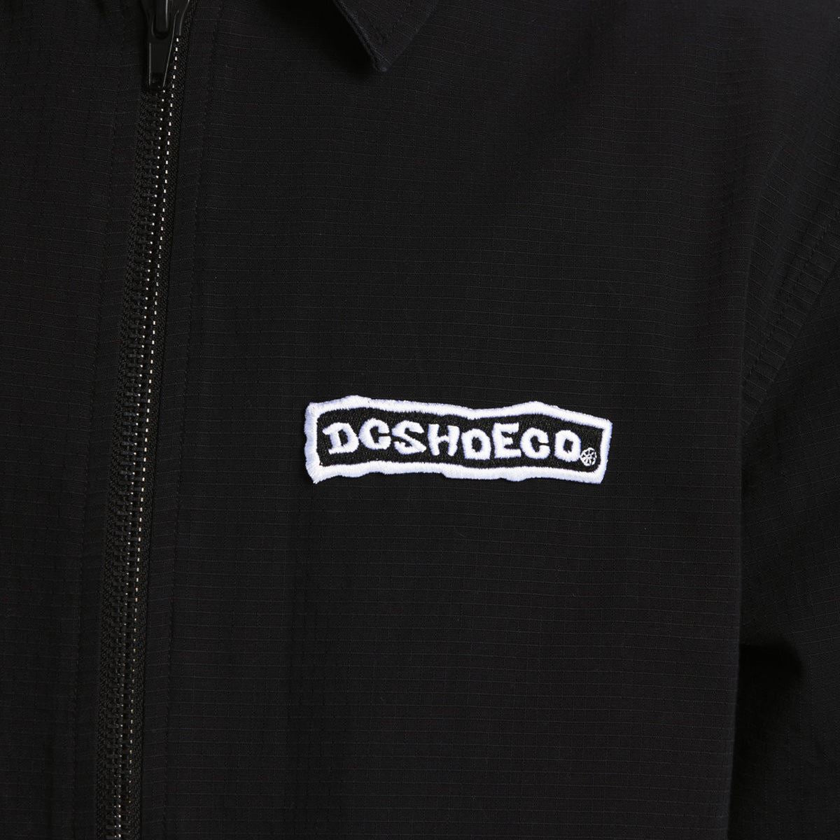 DC Carbon Longsleeve Zip Overshirt Black