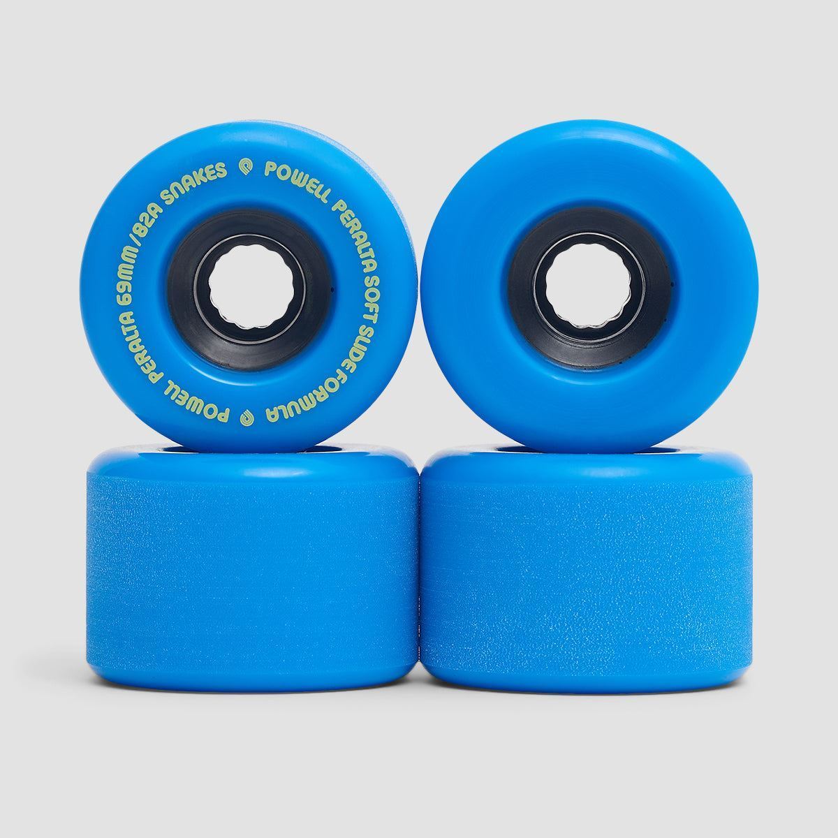 Powell Peralta Snakes 82A Soft Slide Skateboard Wheels Blue 69mm