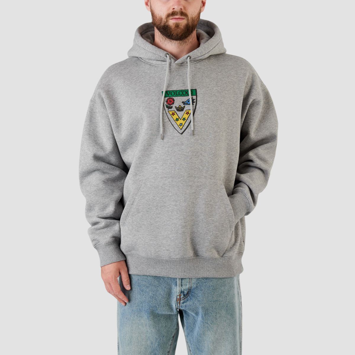 Volcom Fergadelic Pullover Hoodie Heather Grey