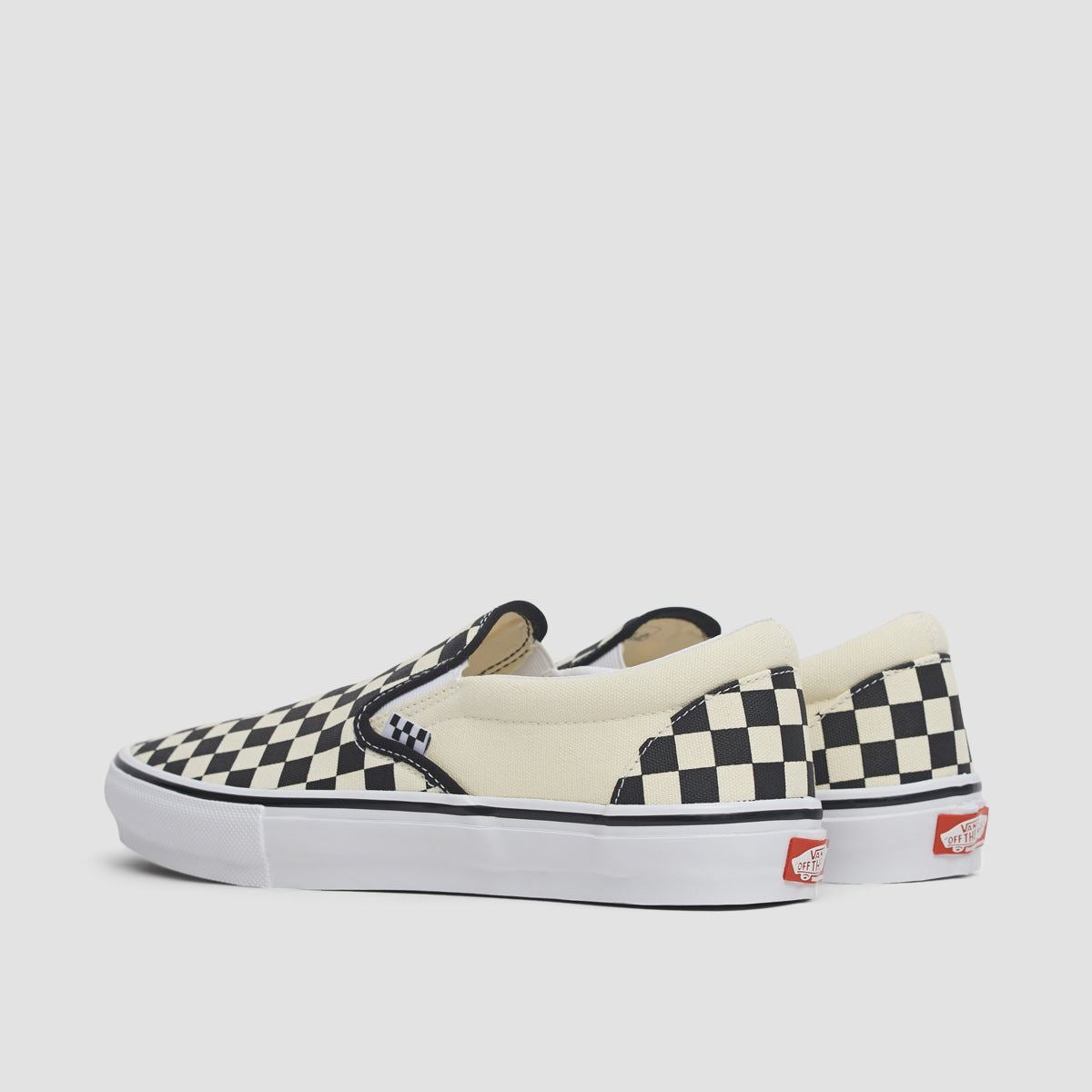 Vans Skate Slip-On Shoes - Checkerboard Black/Off