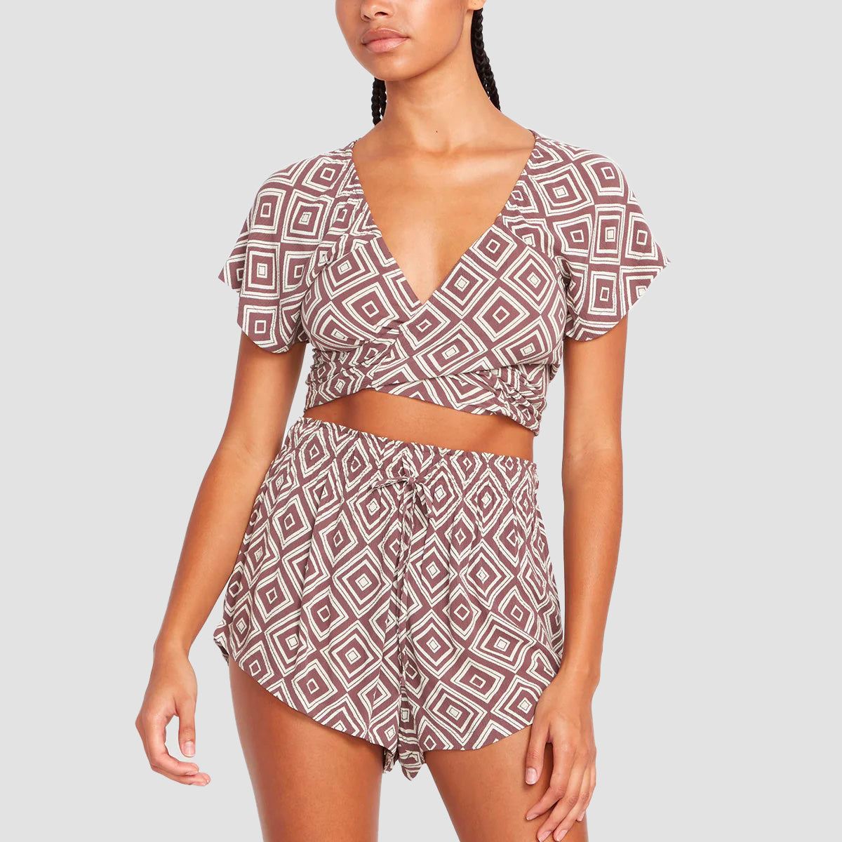 Volcom Retrospectacle Top Slate Grey - Womens