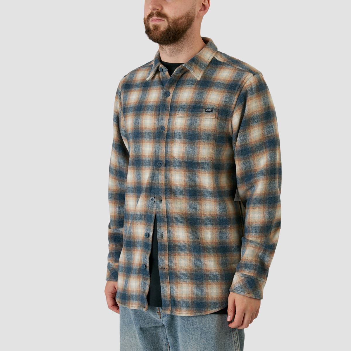 Hurley Portland Heavyweight Flannel Longsleeve Shirts Iron Ore