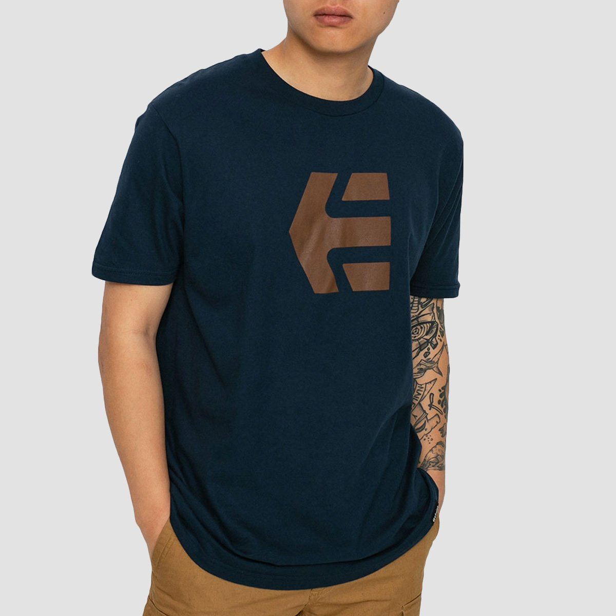 Etnies Icon T-Shirt Navy/Gum