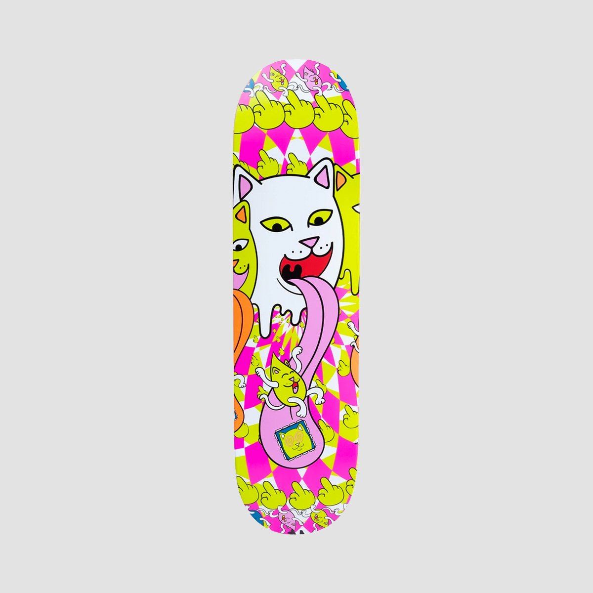 Ripndip Micro Nerm Skateboard Deck Pink - 8"