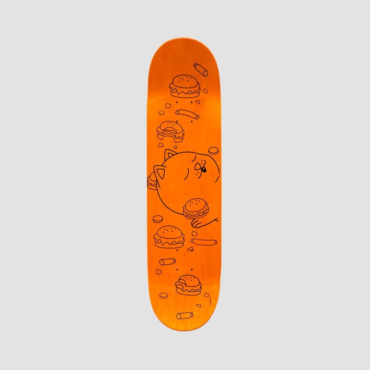 Ripndip Fat Hungry Baby Skateboard Deck Purple - 8.25"