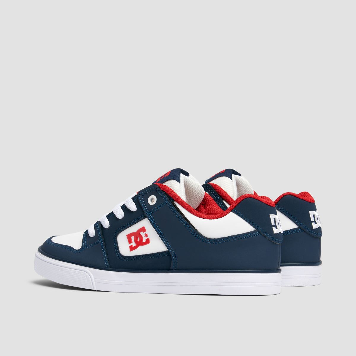 DC Pure Shoes - DC Navy/Athletic Red - Kids