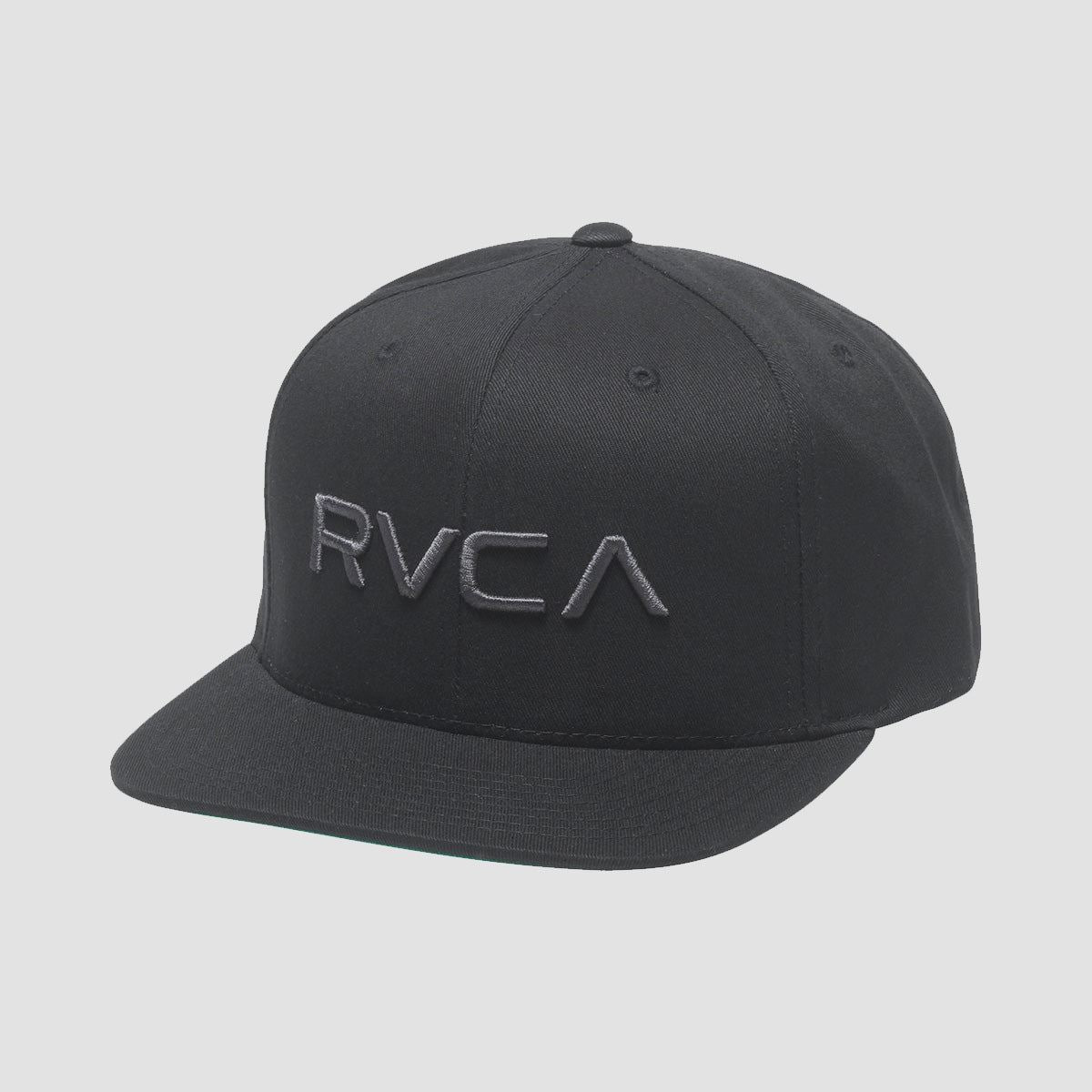 RVCA Twill Snapback Cap Black/Charcoal