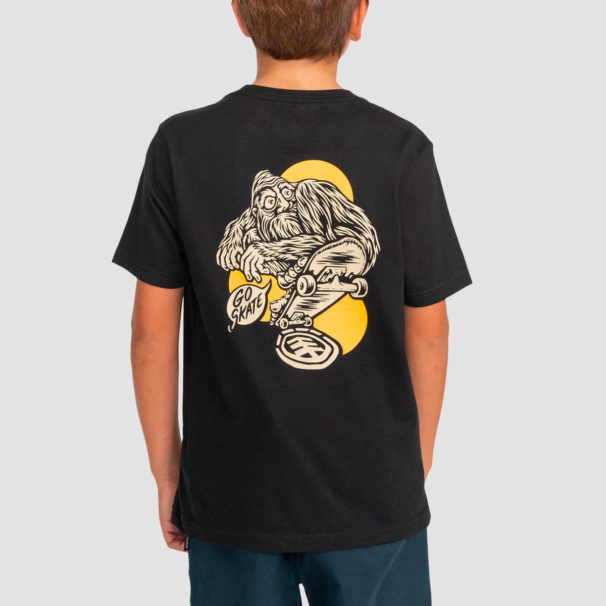 Element Dropin Organic T-Shirt Flint Black - Kids