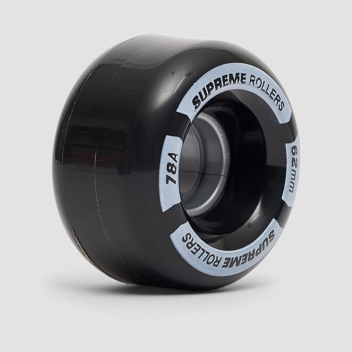 Supreme 78A Rollers Quad Wheels x4 Black 62mm