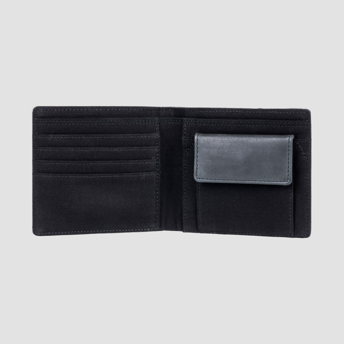 Element Strapper Leather Wallet Black