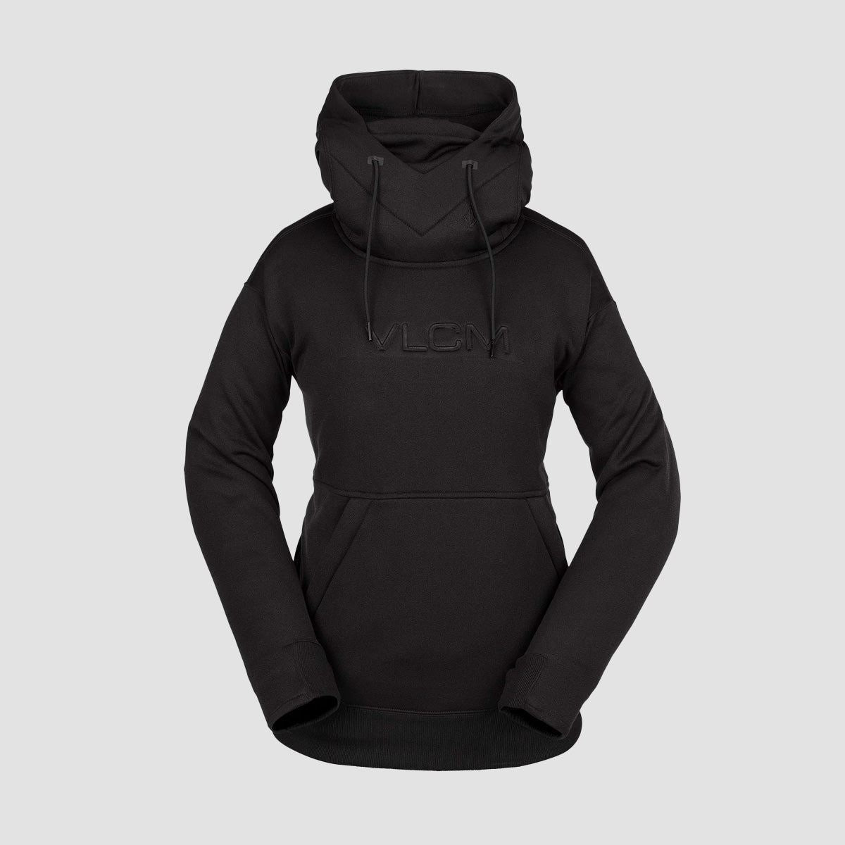 Volcom Riding Hydro Pullover Snow Hoodie Black - Womens