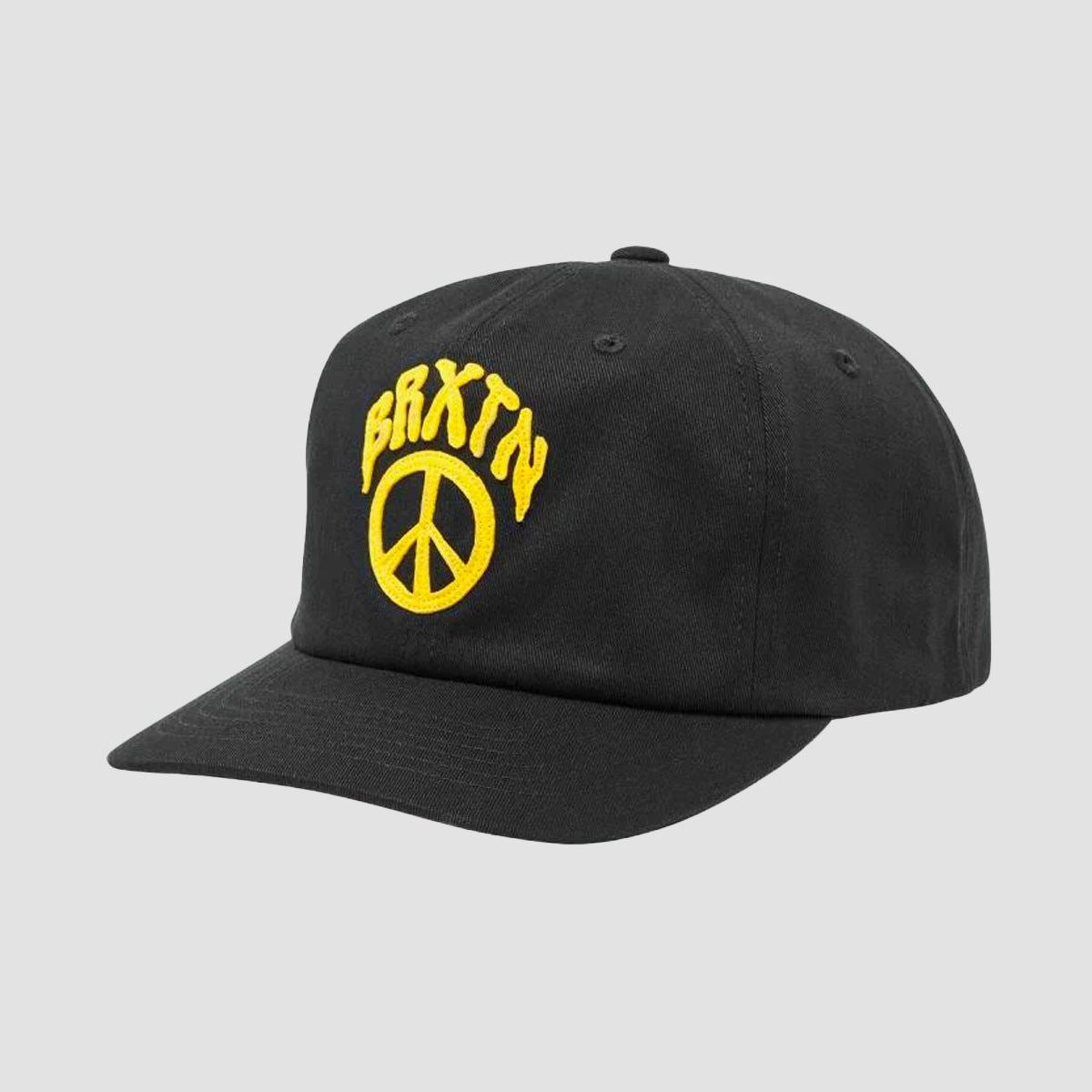 Brixton Peace Out MP Snapback Cap Black