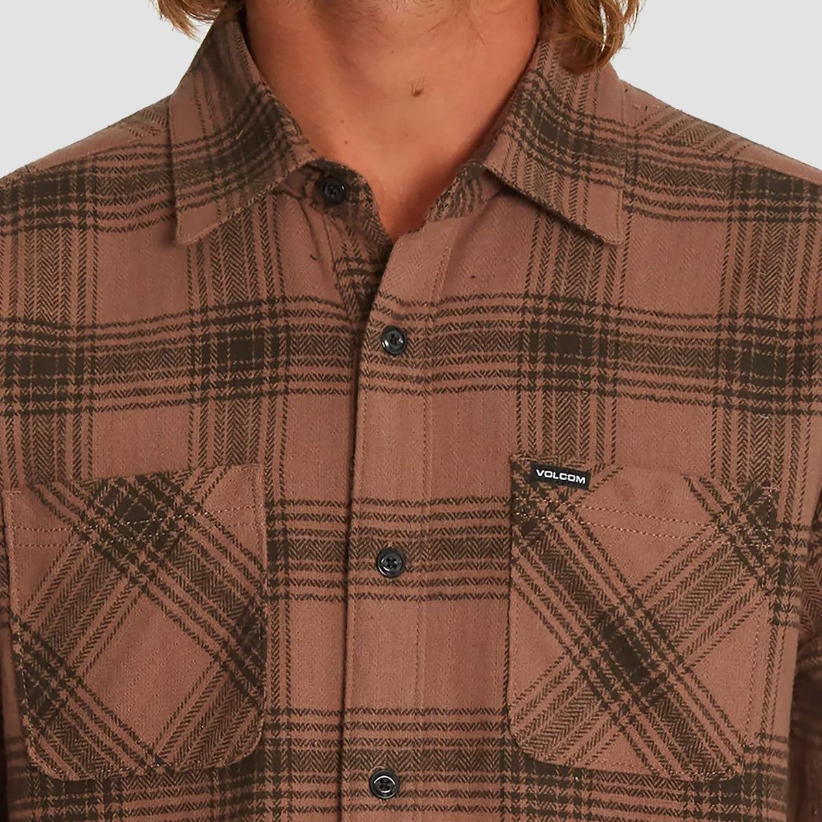 Volcom Tone Stone Longsleeve Shirt Doeskin