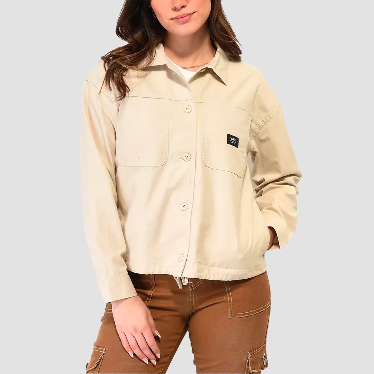 Vans Ground Work Shacket Oatmeal - Womens