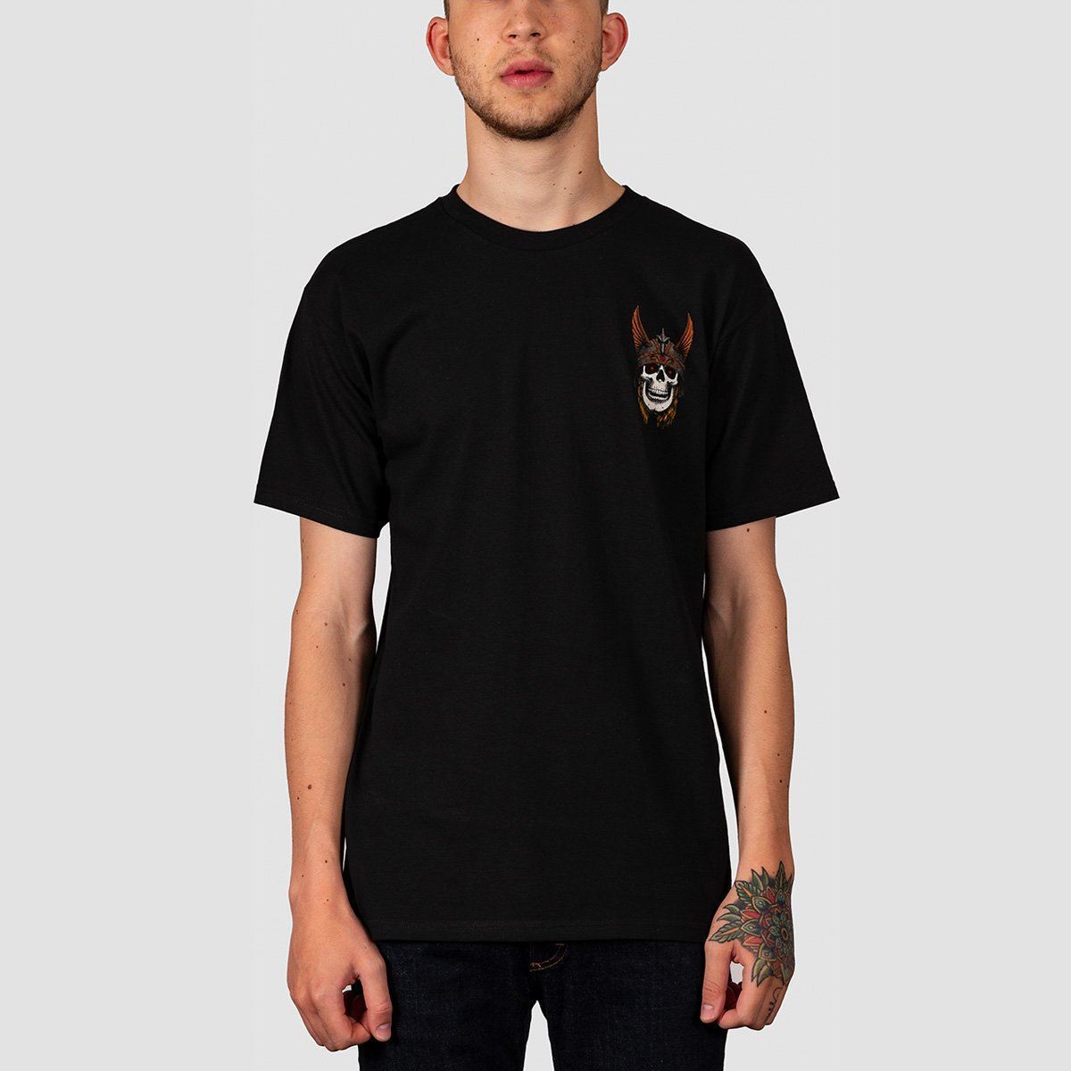 Powell Peralta Andy Anderson Skull T-Shirt Black