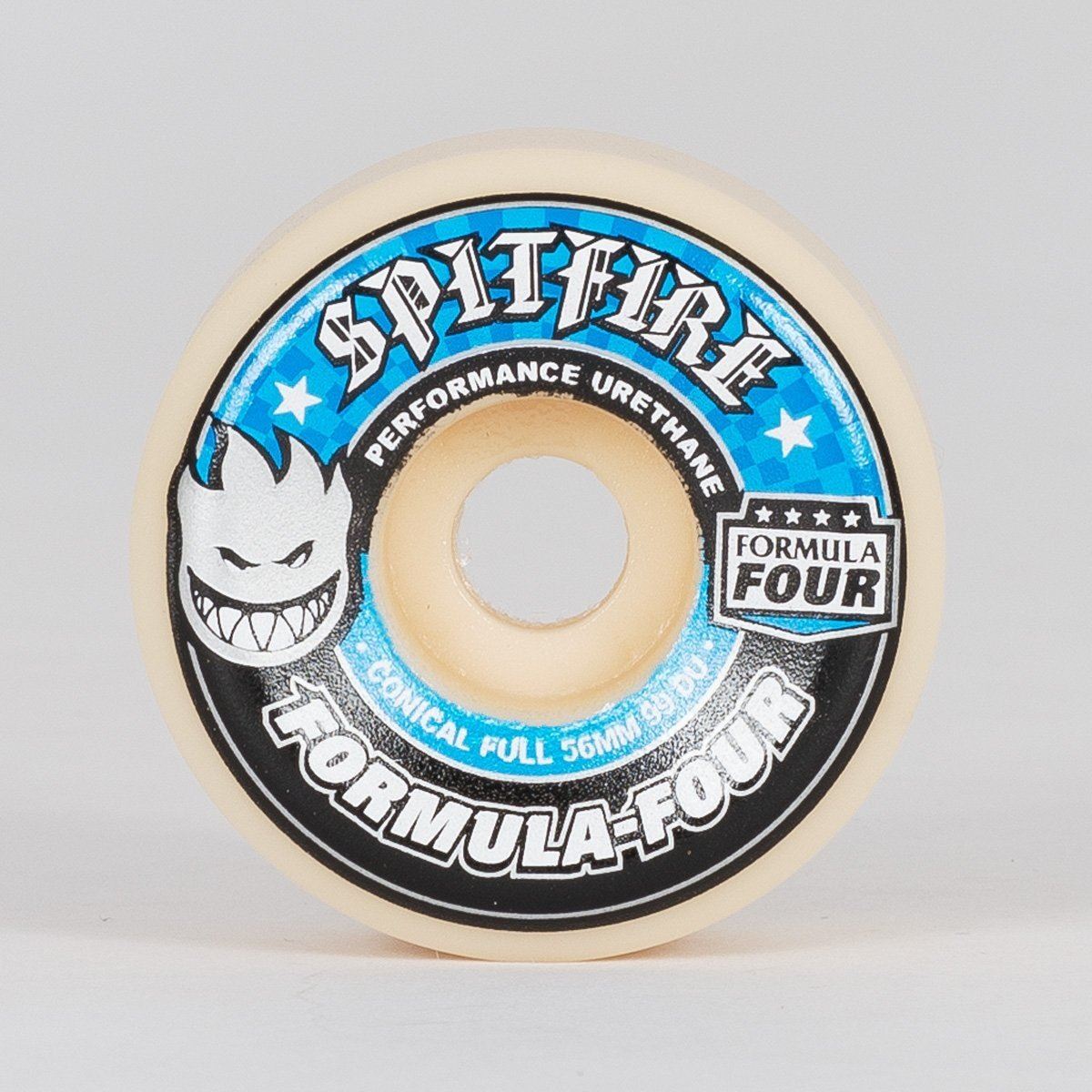 Spitfire Formula Four Conical 99du Skateboard Wheels Natural/Blue 56mm