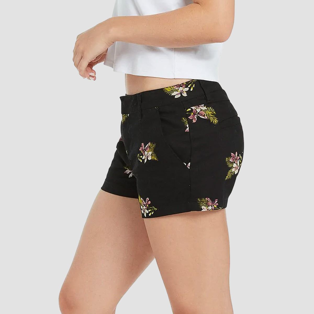 Volcom Frochickie Shorts Black Combo - Womens