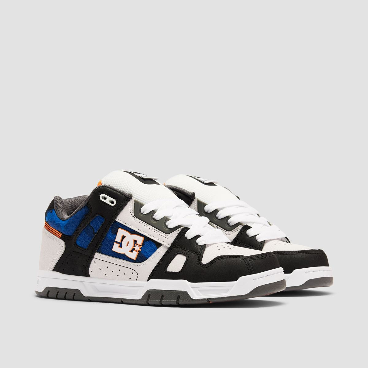 DC Stag Shoes - White/Black/Orange