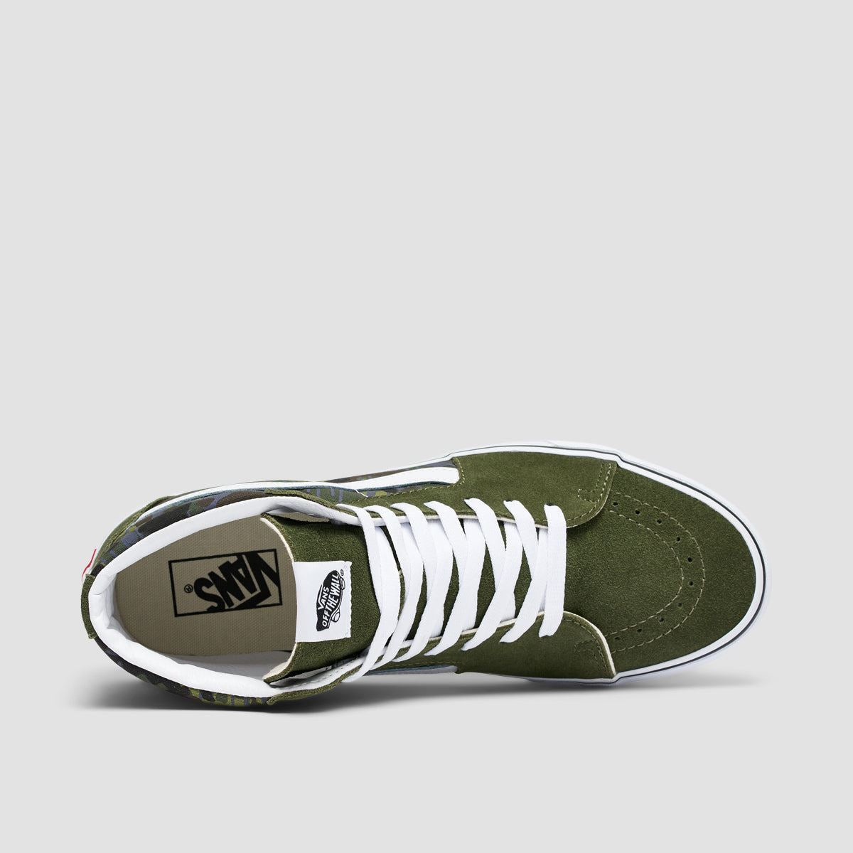 Vans SK8-Hi High Top Shoes - Rain Camo Green/Multi