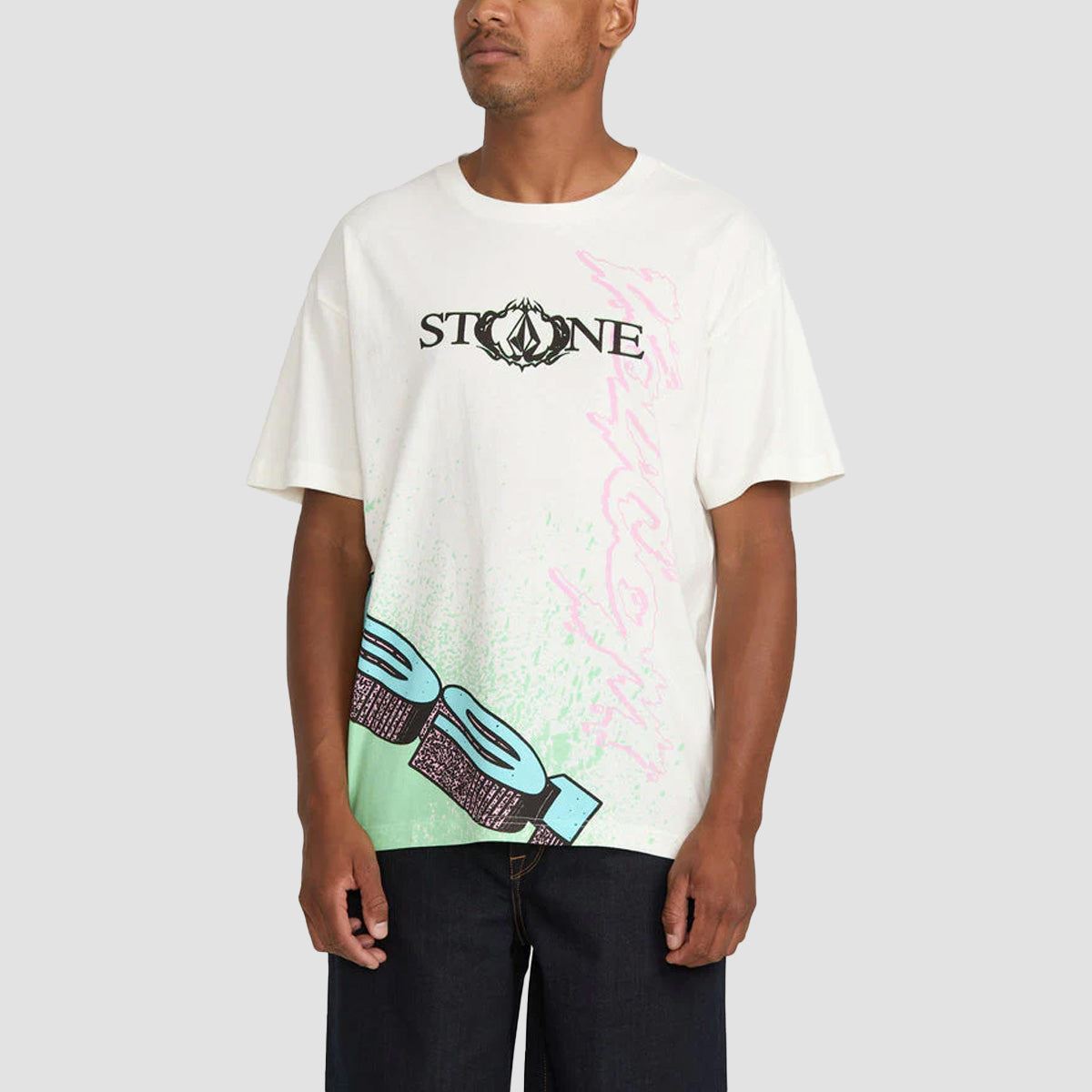 Volcom Heavy Tubes T-Shirt Off White