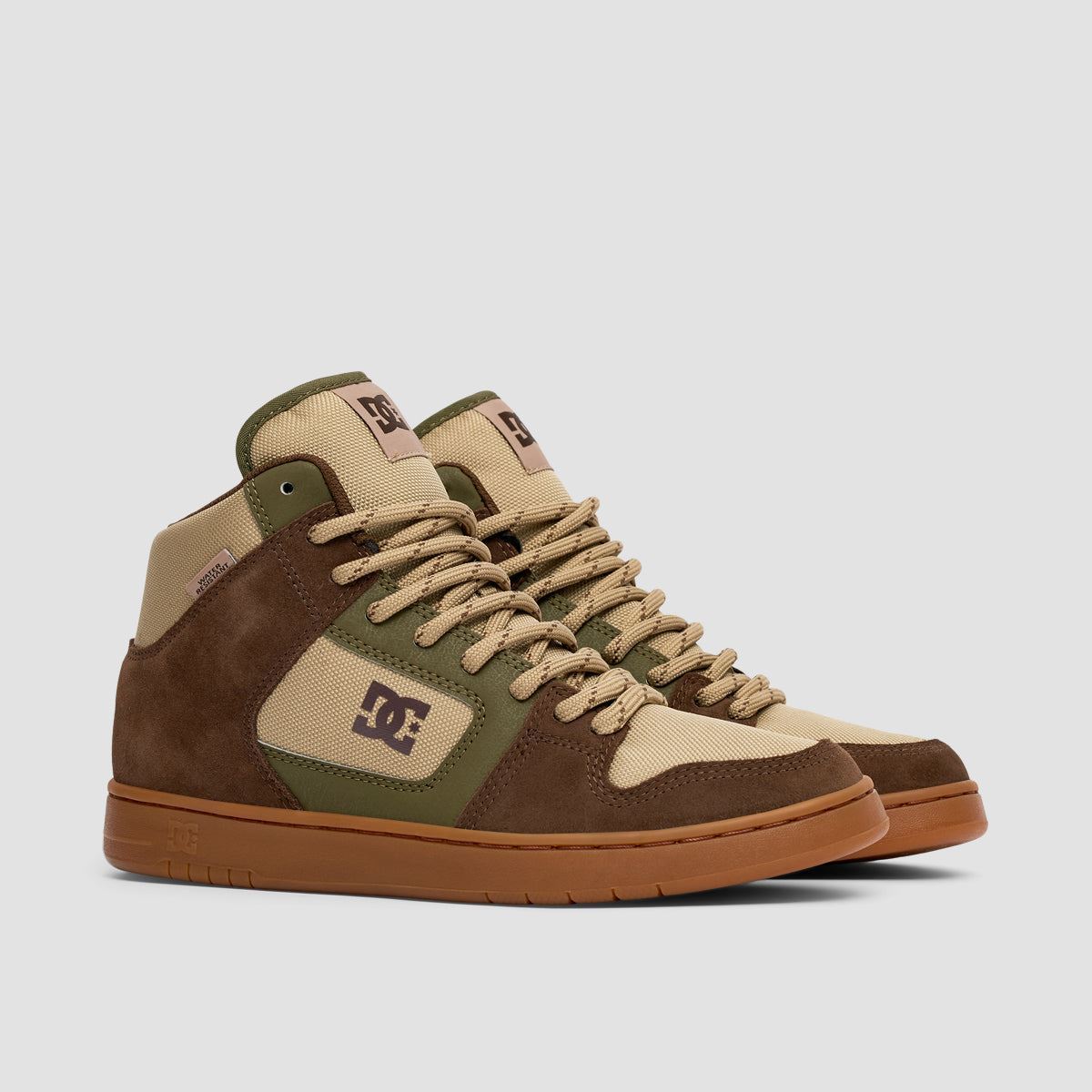 DC Manteca 4 Hi WR Shoes - Dark Chocolate/Military