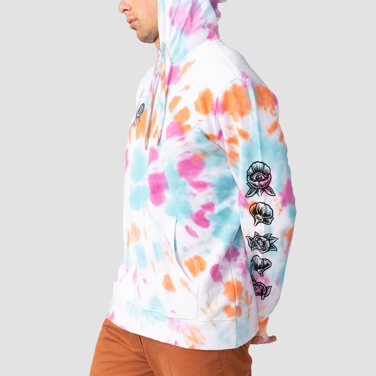 Element X Timber Bloom Pullover Hoodie Festivalfuchsia