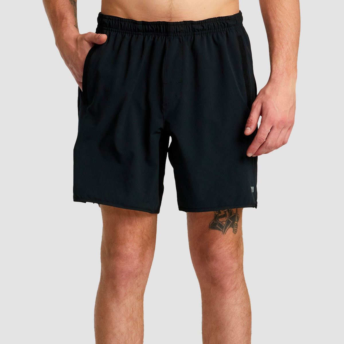 RVCA VA Sport Yogger Stretch 17" Performance Shorts Black