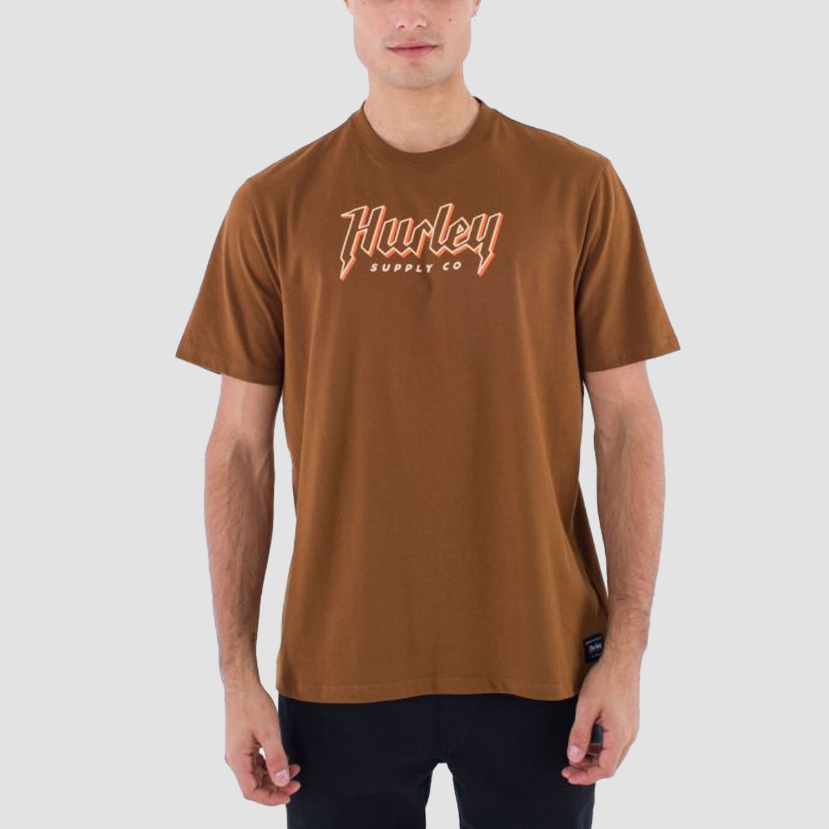 Hurley Everyday Built T-Shirt Euro Brown