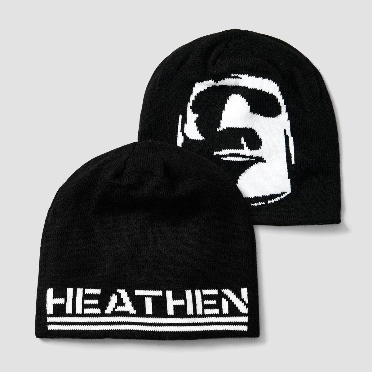 Heathen Infest Reversible Beanie Black/White