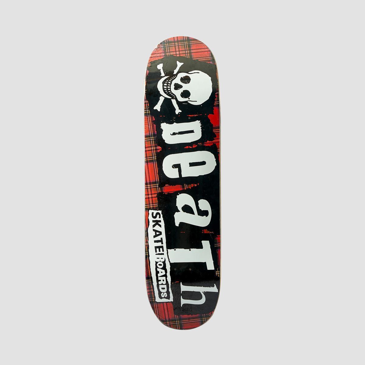 Death Tartan Punk Skateboard Deck - 8.5"